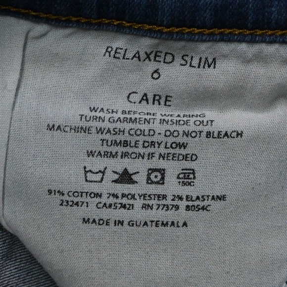 Ann Taylor 6 Relaxed Slim‎ Medium Wash Stretch Denim Jeans - Picture 4 of 7